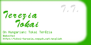 terezia tokai business card